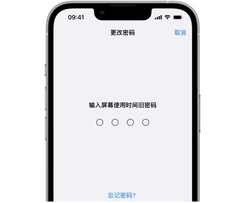 重兴镇iPhone屏幕维修分享iPhone屏幕使用时间密码忘记了怎么办 